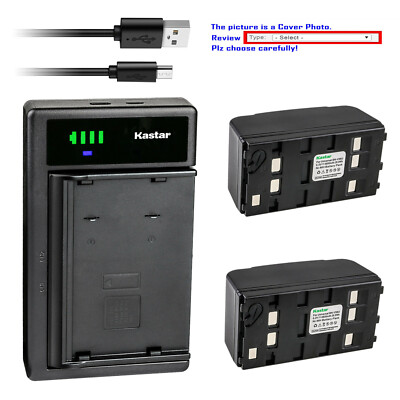 Kastar Ni-MH Battery USB Charger for Sony CCD-TR36 CCD-TR380E CCD-TR385E CCD-TR4