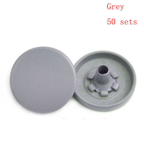 50X Colorful Snap Fasteners Heavy Duty Buttons 12/15mm Metal Press Studs Poppers - Picture 20 of 26