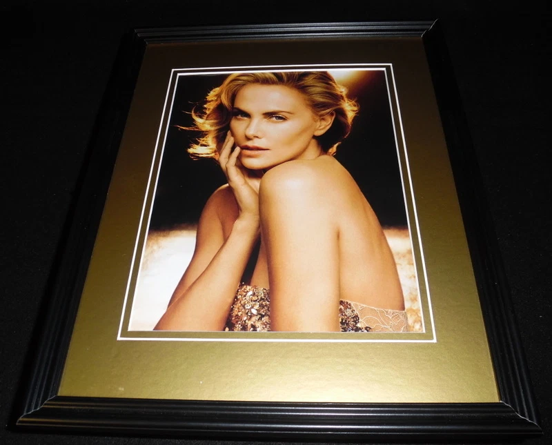 Charlize Theron 11x14 Encadrée 2015 J'Adore Dior Publicité ORIGINAL C