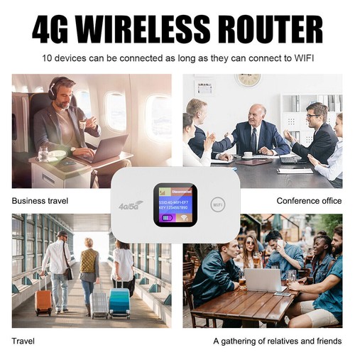 NEU 4G/5G LTE Tragbare Mobiler Wireless WLAN Router Hotspot WiFi Modem SIM Karte - Afbeelding 8 van 14