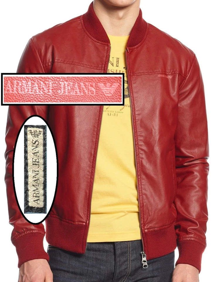 Новый с Ярлыками Armani джинсы Eco искусственной кожи куртка размер S - Изображение 4 из 4