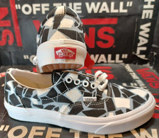 Vans Men's 5.5/Women's 7 Mosaic Black Blue White Checkerboard Canvas VN0A54F19M1