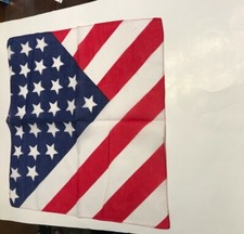 Lot of 12 American Flag Bandanas 18 inch New