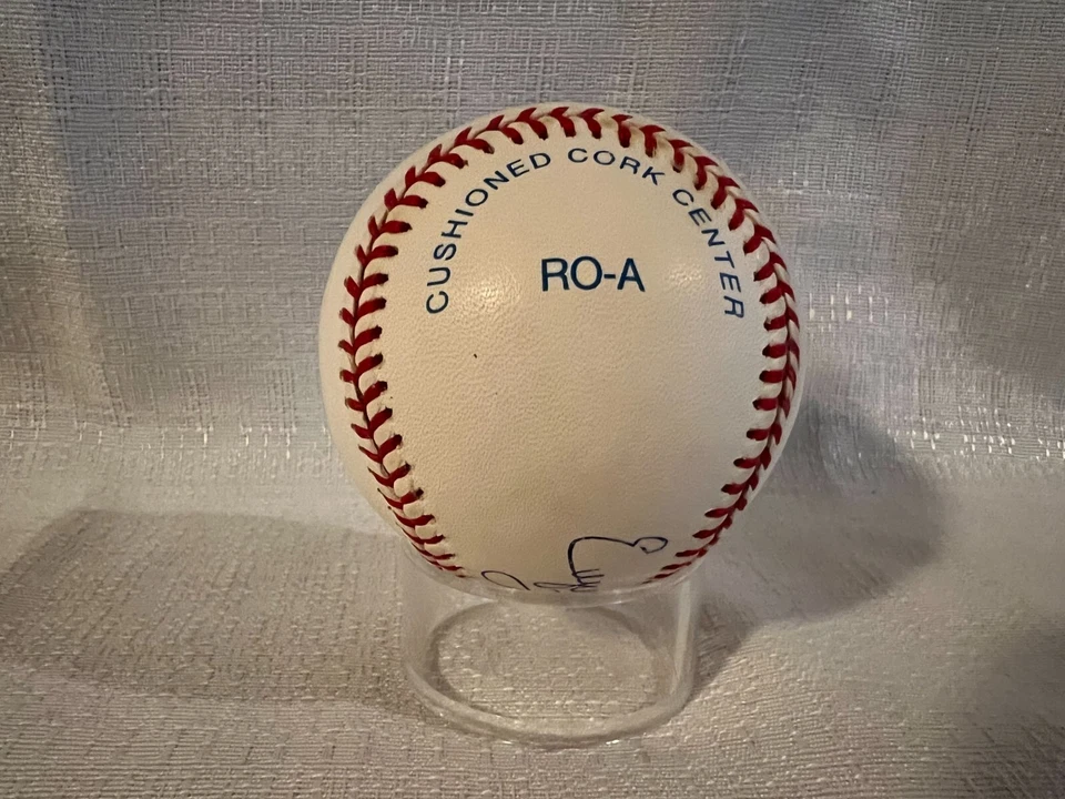 Béisbol Rawlings autografiado por Eugene Robinson firmado por Gene Budig JSA Foto 4 de 4