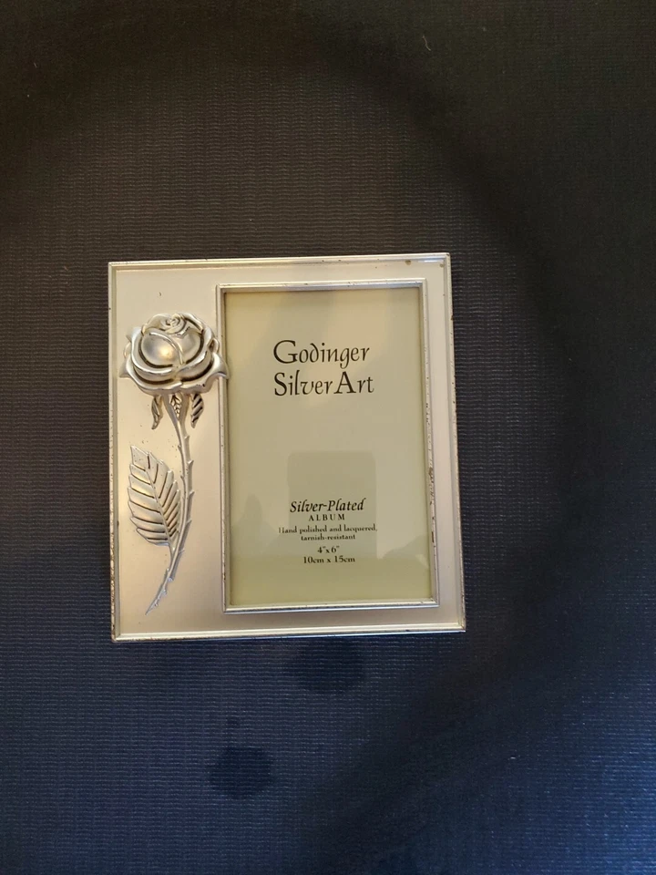 Godinger Silver Plated Black Velvet Photo Album 4" X 6" - Image 4 of 4