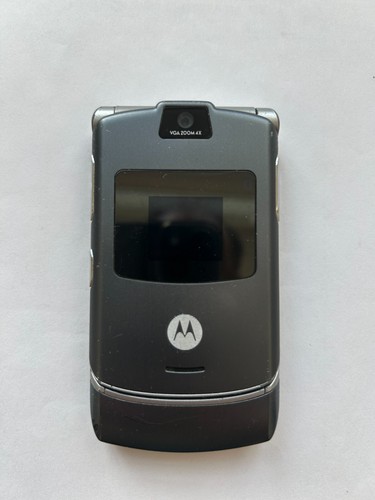 Motorola RAZR VGA 4x Zoom Flip Cell Phone w/ DCH3-05US-0300 Power Supply Charger - Afbeelding 4 van 17