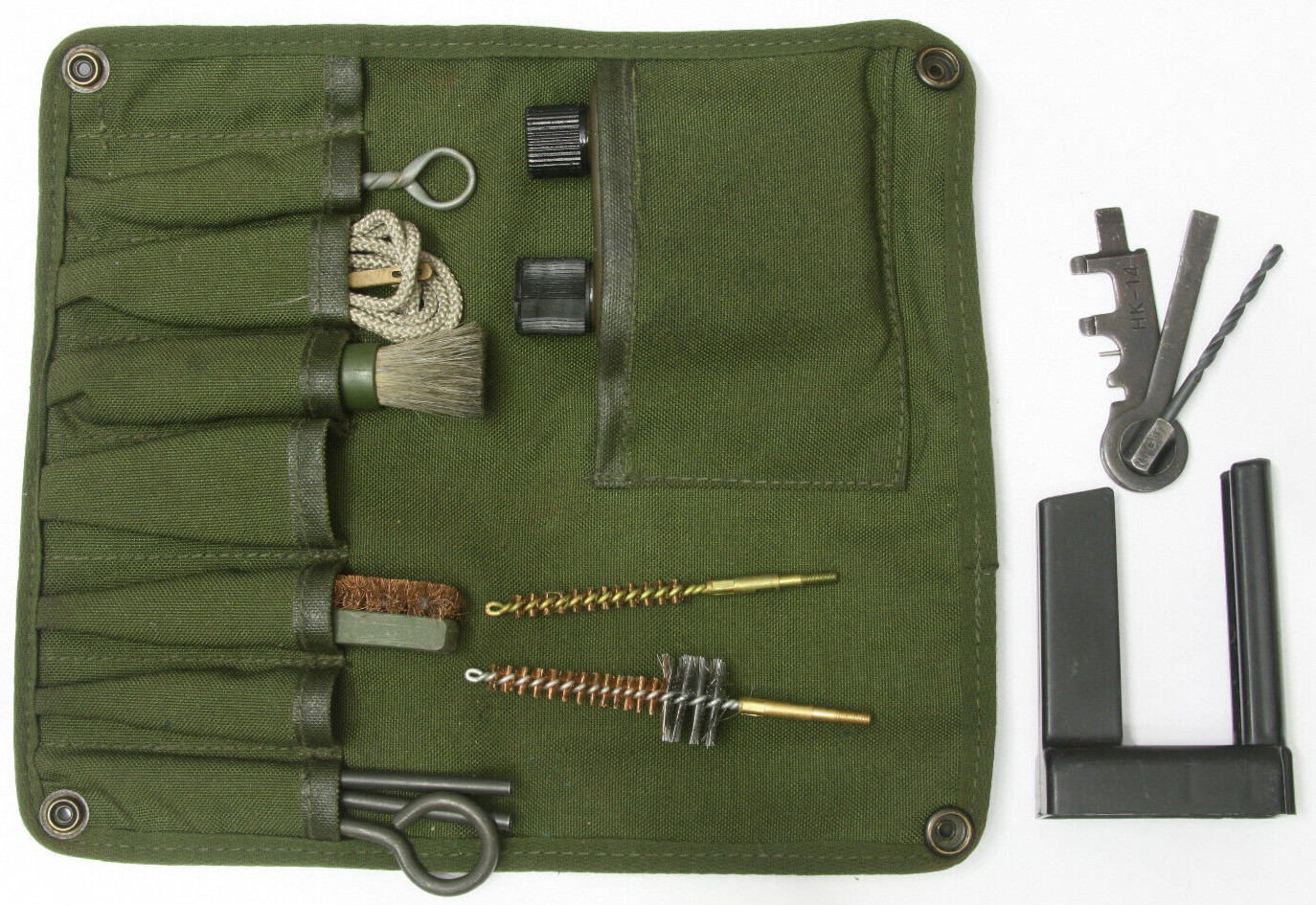 British Army SA80 Rifle Gun Cleaning Kit & Stripper Clip Loading Tool