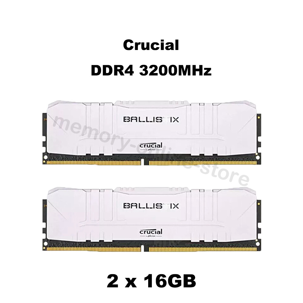 Crucial Ballistix 32GB (16GBx2) DDR4 3200MHz 288pin DIMM Crucial Ballistix 32GB (16GBx2) DDR4 3200MHz 288pin DIMM