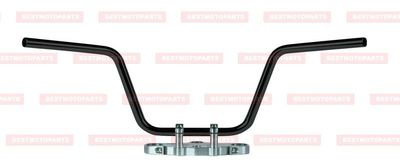 Lenker Motorrad Stahl 22 mm schwarz HONDA YAMAHA KAWASAKI SUZUKI