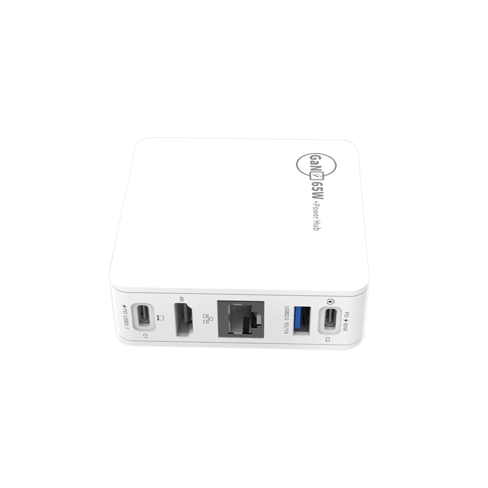 5-in-1 USB-C HDMI Adapter Fast Charging Hub with Power Cable