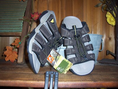 OZARK TRAIL MENS SLIDE OUTDOOR TRAIL SHOES SIZE 7 BROWN HIKING CASUAL SLIP ON