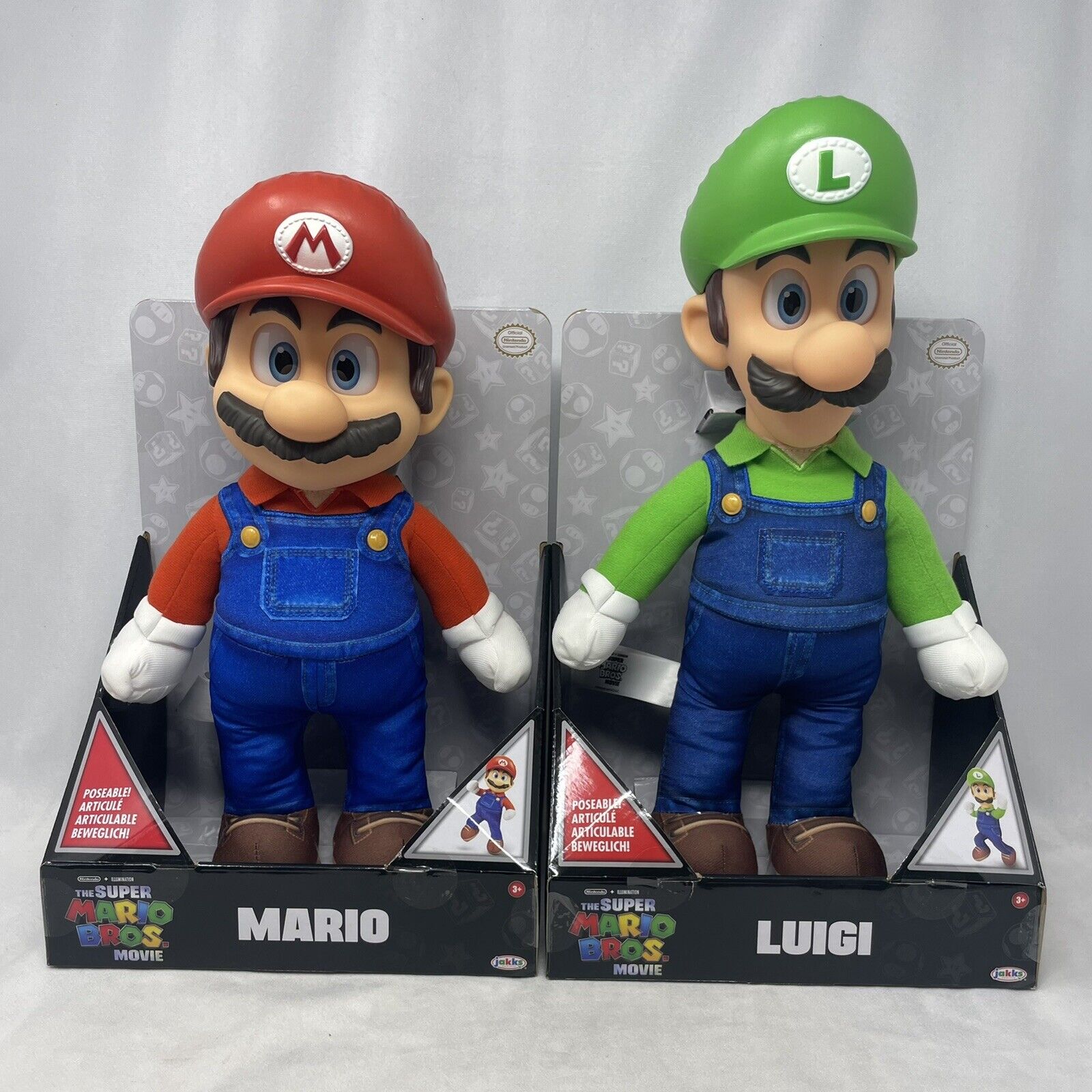 Nintendo The Super Mario Bros. Movie Luigi Poseable Plush