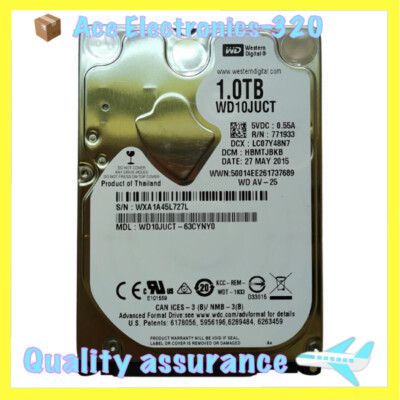 Western Digital WD10JUCT 1TB 5400RPM 16MB SATA 2.5'' Laptop HDD Hard Disk Drive