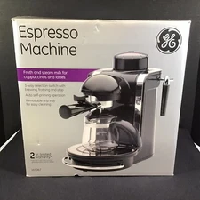 GE Espresso Machine Model 169067 Cappuccinos Lattes Froth and Steams Milk New