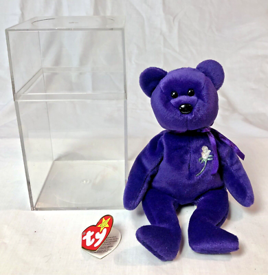 Rare Ty 1997 Princess Diana Bear Beanie Baby w/ Tags Spelling