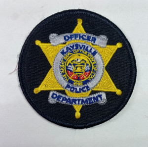 3" Kaysville Police Utah UT Patch F4