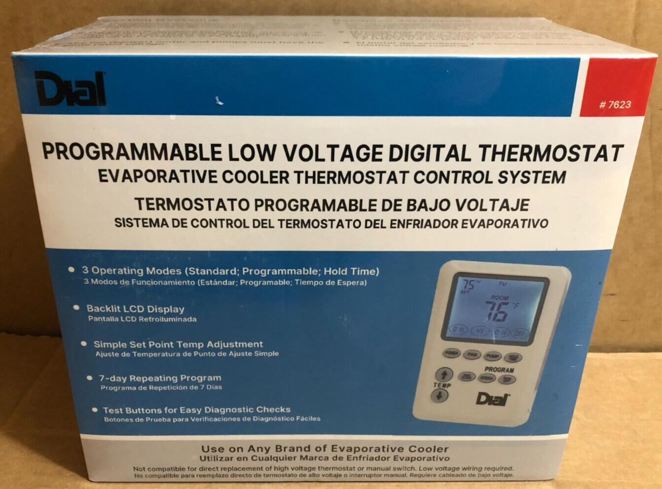 Dial Digistat Programmable Low Voltage Evaporative Cooler Thermostat