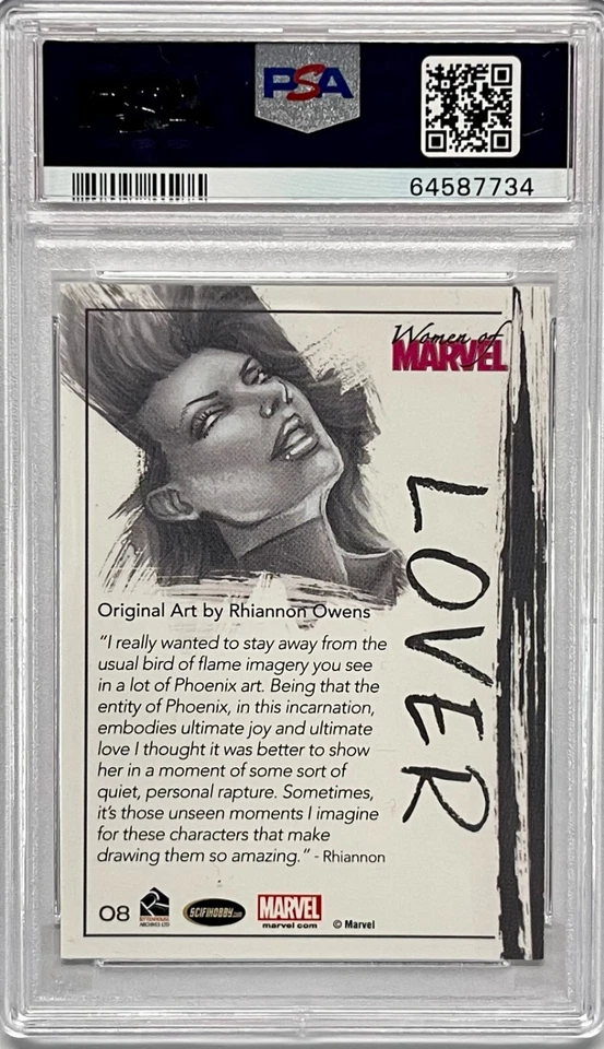 2013 Women of Marvel Series 2 Artifex #08 Phoenix PSA GEM MINT 10 POP = 2! - Image 2 of 2