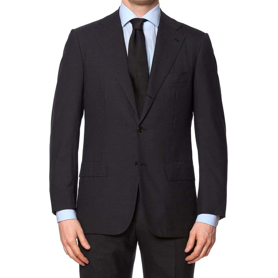 KITON Handmade 14 Micron Super 180's Gray Suit EU 48 NEW US 38 | eBay