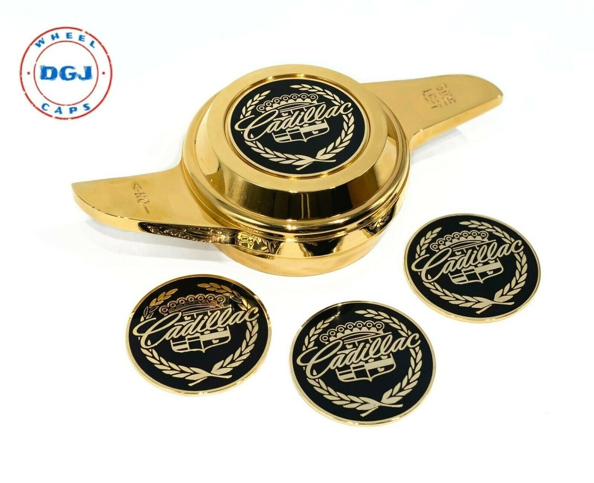 Cadillac Black on Gold Low rider Wire Wheel Metal Chips