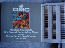 DMC Floss Pearl Cotton Color Chart & Conversion Charts for Anchor J.P. Coats