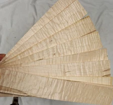 Curly Ambrosia Maple guitar fingerboard blank fretboard 2.6x19.5" AMF31