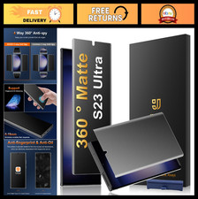 2 Pack 4-Way 360  Matte TPU Privacy Screen Protectors for Galaxy S23 Ultra, Anti