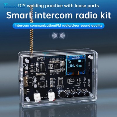 Interphone Radio Electronic DIY Kit Wireless Intercom FM Radio Welding Practice