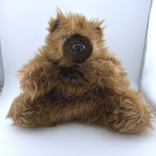 Vintage 1976 Furry Folk Brown Grizzly Bear Puppet