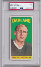 1965 Topps Football, Fred Biletnikoff #133, PSA-5 (Huge selection of 65 FB PSA)