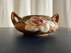 Roseville Art Pottery 04 Small Pot With Magnolia Floral Sugar Bowl