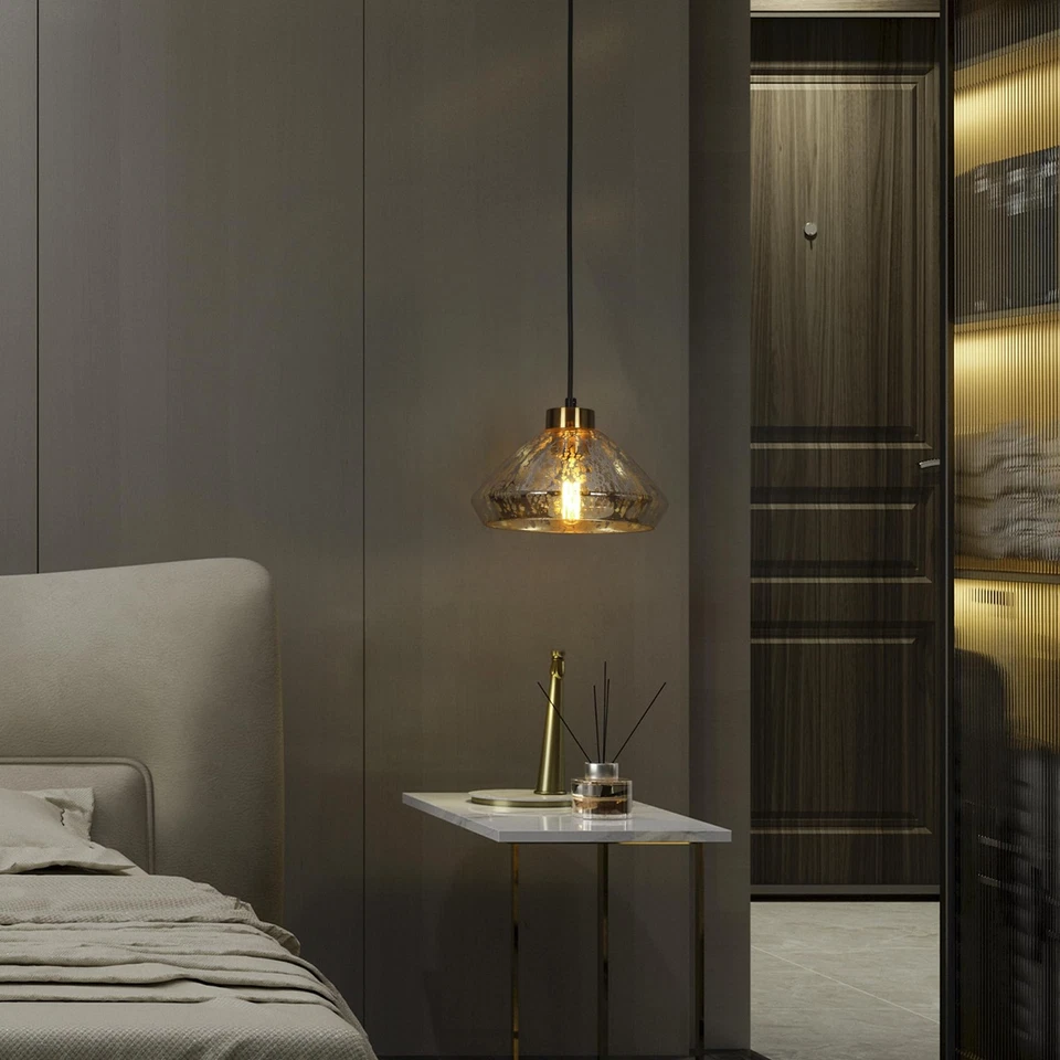 Pendant Lights Kitchen Island, 9.8'' Modern Pendant Light Fixtures with Textu... - Image 4 of 4