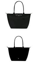 Black LONGCHAMP Le Pliage Tote Shoulder Bag L Sz Horse Black College/work/Travel