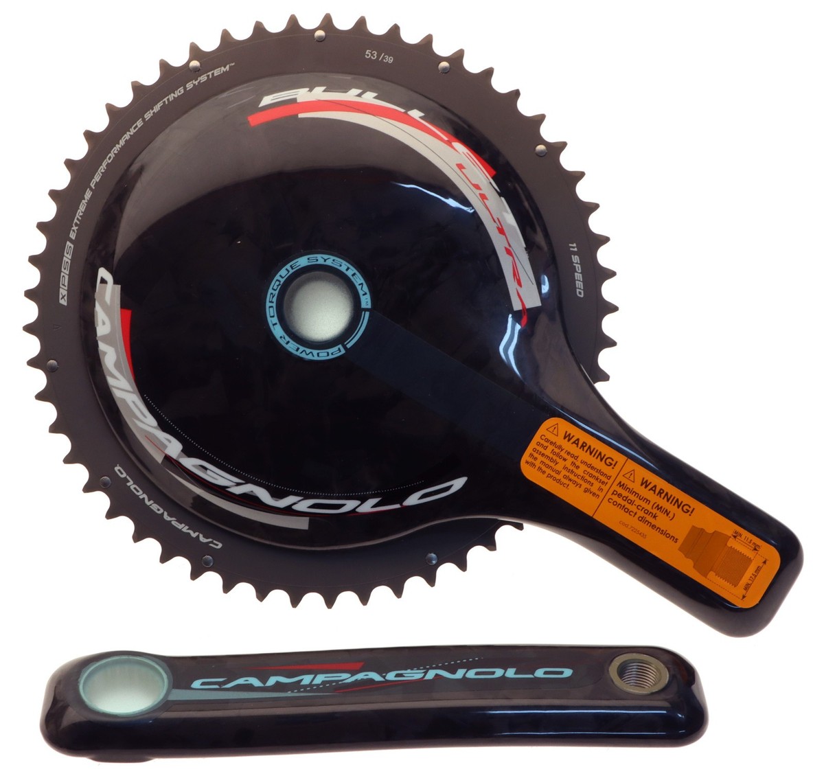 CAMPAGNOLO BULLET ULTRA　700c 高橋 Campagnolo Bullet Ultra Carbon Aero Crankset 53/39T 11s 172.5mm