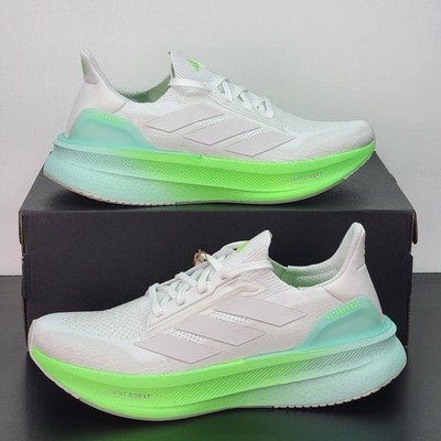 Adidas Ultraboost Women's Size 9 Running Shoes White Green Athletic Sneakers