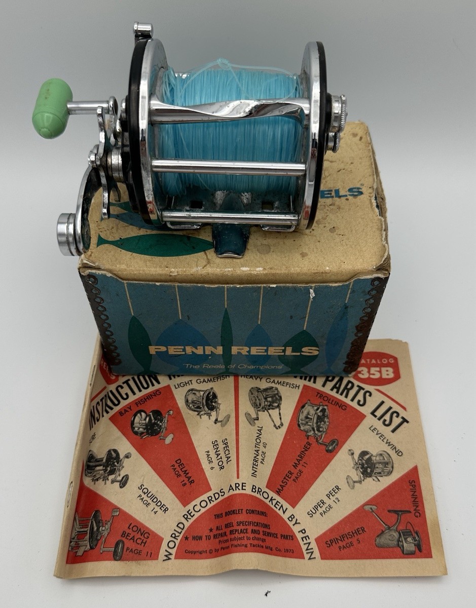 Vintage Penn LEVELINE 350M Reel in original box & Paperwork | eBay