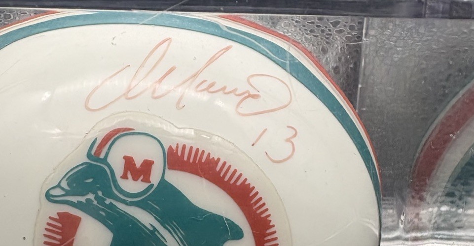 Dan Marino Miami Dolphins Signed Riddell Mini Helmet- JSA CK34093