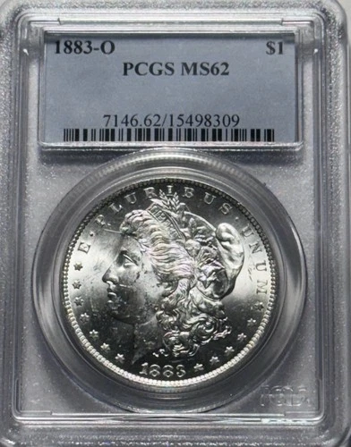 1883-O Morgan Silver Dollar PCGS MS62
