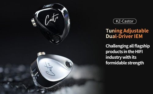 KZ Castor Auriculares para Monitor en el Oído, HiFi Mejorado Bajo Sin Micrófono, Castor-negro - Imagen 5 de 9