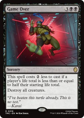 MTG Game Over [Teenage Mutant Ninja Turtles Commander] Near Mint Magic