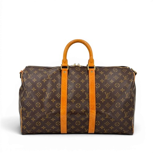 LOUIS VUITTON Keepall Bandouliere 45 Monogram Canvas Brown Travel Bag M41418