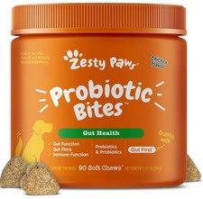 Zesty Paws Probiotics for Dogs, Digestive Enzymes Gut Flora, Digestive Health