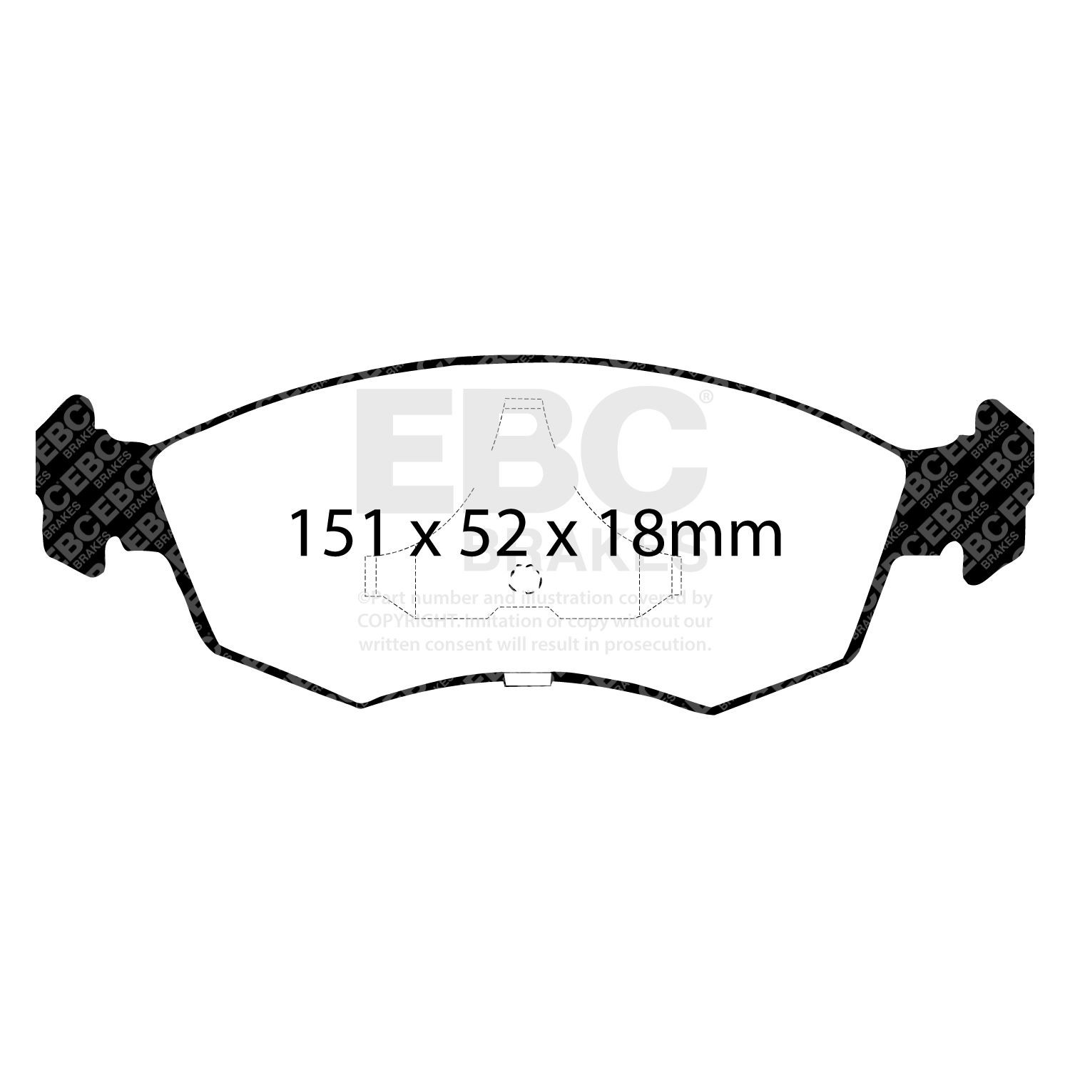 EBC DP4605/2R BRAKE PAD SET DISC BRAKE Front