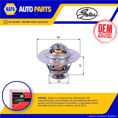 Coolant Thermostat TH22782G1 Gates 133890 4823211 500329622 98463637 4809509 New