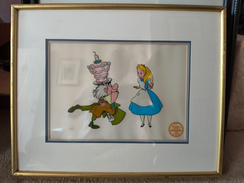 Disney Alice in Wonderland Limited Edition serigraph - Alice and the Mad Hatter