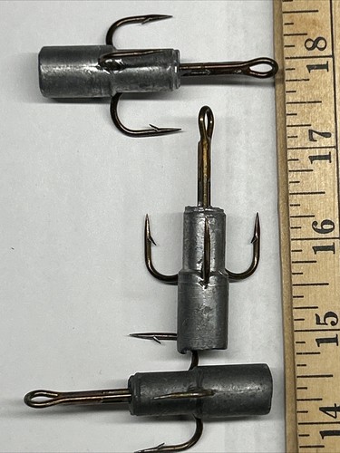 2oz Weighted Treble Hooks. Lot of 3