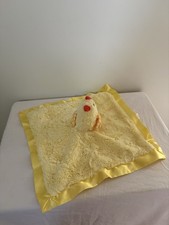 Cloud Island Lovey Chicken Chick Security Blanket Plush Crinkle Satin Yellow