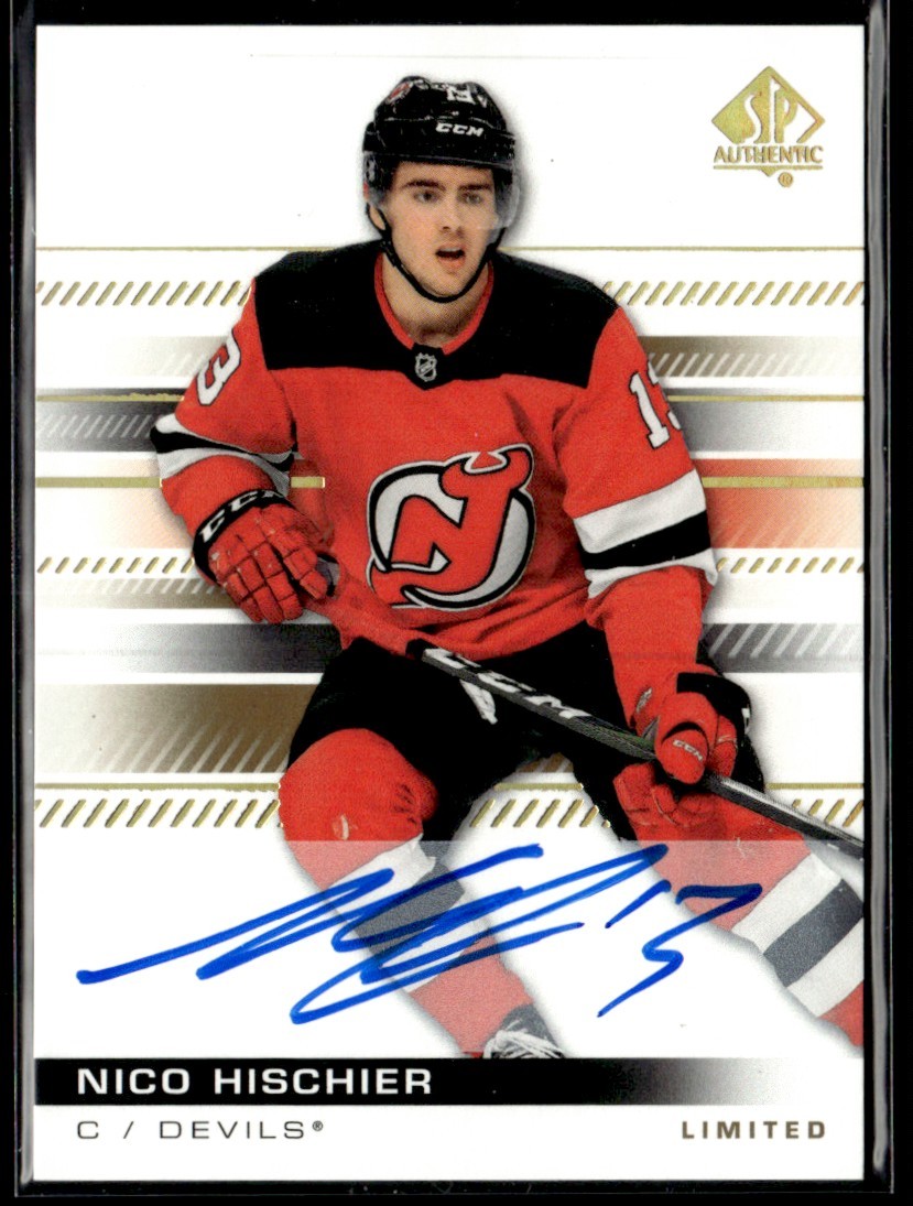 2019-20 SP Authentic Limited Auto Nico Hischier Auto #28