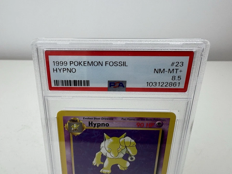 Hypno 23/62 Non-Holo Fossil Set Pokemon WOTC Graded Near Mint-Mint PSA 8.5 - Image 2 of 3