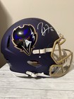 RAY LEWIS SIGNED BALTIMORE RAVENS  SPEED AUTHENTIC HELMET BECKETT — photo 2